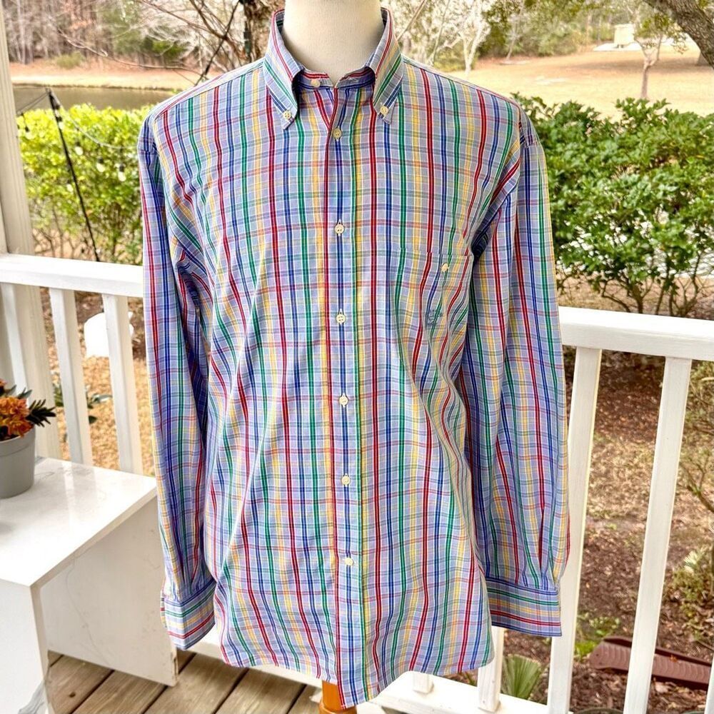 Paul & Shark yachting Checked Dress Shirt. Size 17.5
